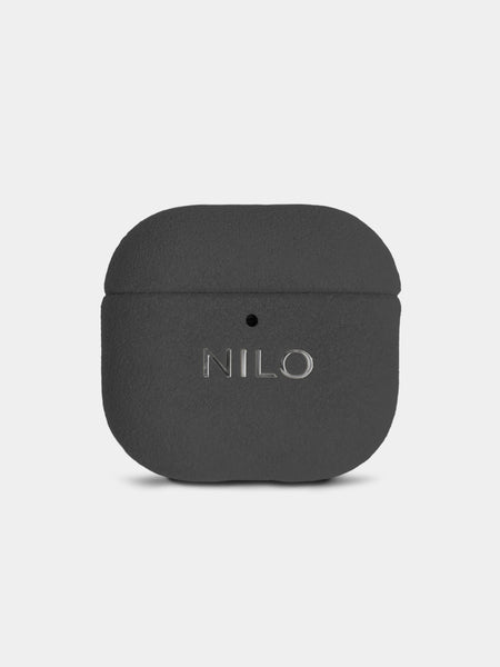 Gunmetal AirPods 4 Case - Alcantara Hülle (2. Generation)